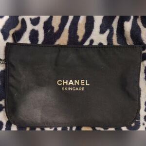 Chanel fabric make up bag